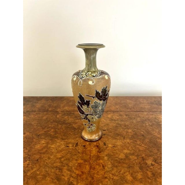 Stoneware Vase from Doulton, 1880s For Sale - Image 4 of 8