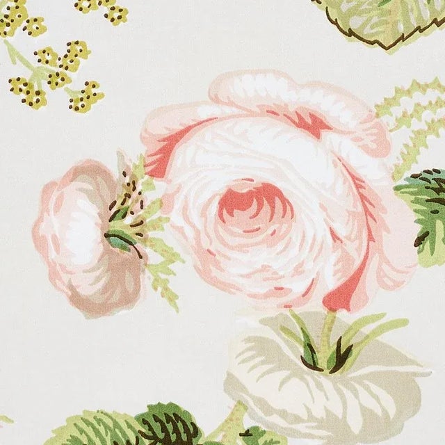 Schumacher Schumacher Salisbury Chintz Fabric in Blush For Sale - Image 4 of 5