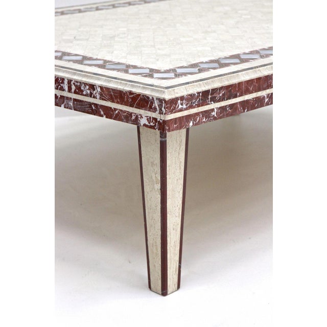 Italian Travertine Stone Coffee Table, 1980s For Sale - Image 10 of 18