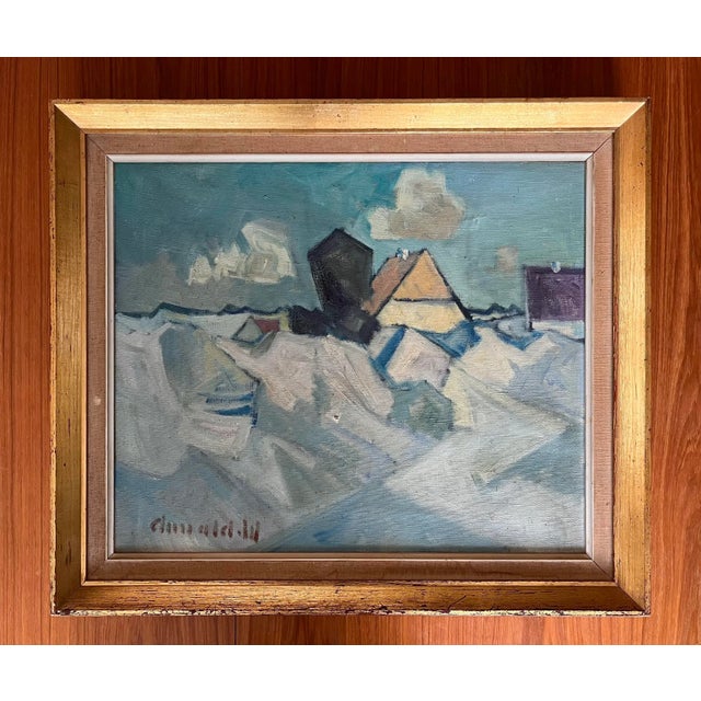 Mid-Century Modern Vintage Painting by Danish Artist Arnold William Pedersen For Sale - Image 3 of 12