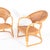 Wood Set of Wicker Armchairs, 1970s For Sale - Image 7 of 10
