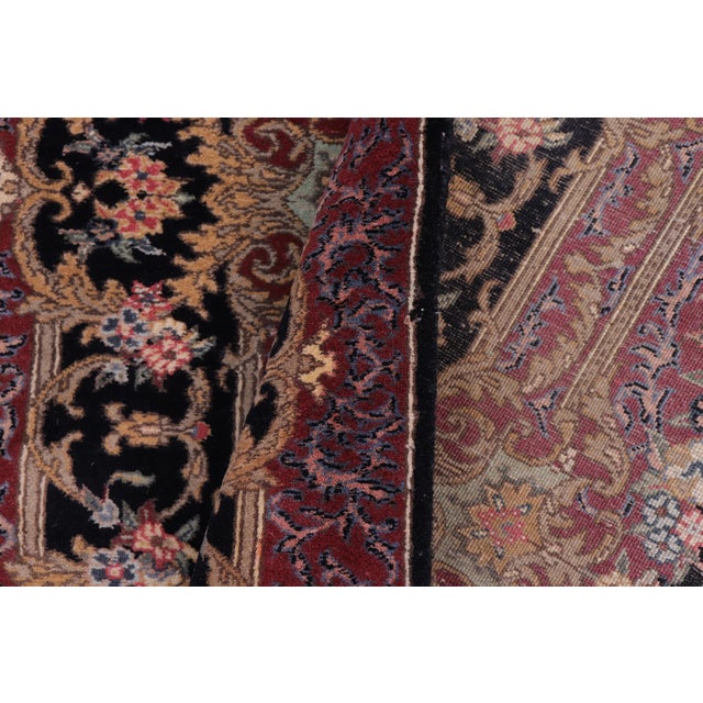 Textile 1990's Abusson Pak-Persian Black/Black Wool Rug - 3'1'' X 5'0'' For Sale - Image 7 of 9