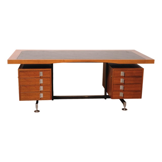 Executive Desk in Rosewood, Italy, 1950s-1960s For Sale