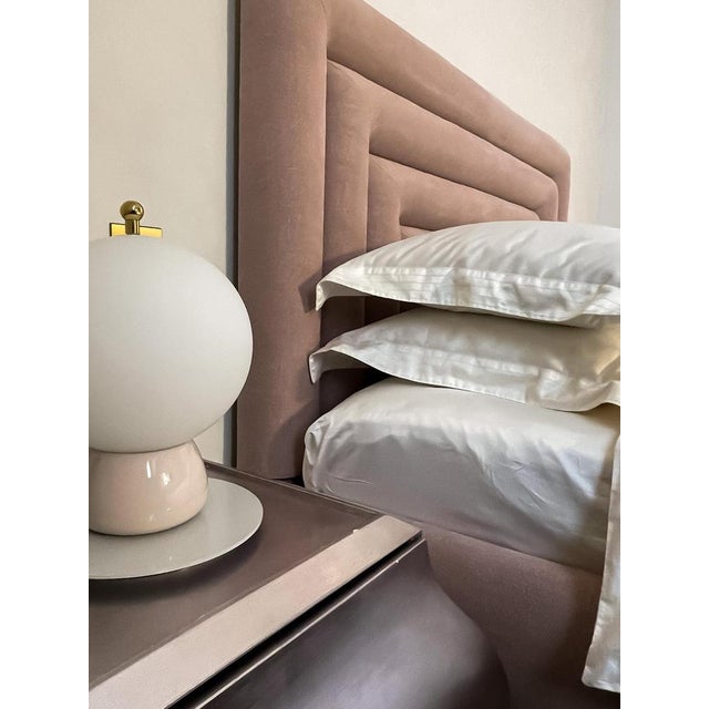 Glass Athena Table Lamps in Pink Ceramic & Glass from Ini Archibong, London, 2018, Set of 2 For Sale - Image 7 of 9