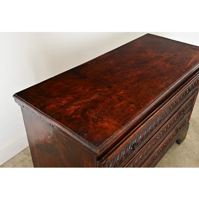 Italian 19th Century Carved Cedar Commode For Sale - Image 11 of 13