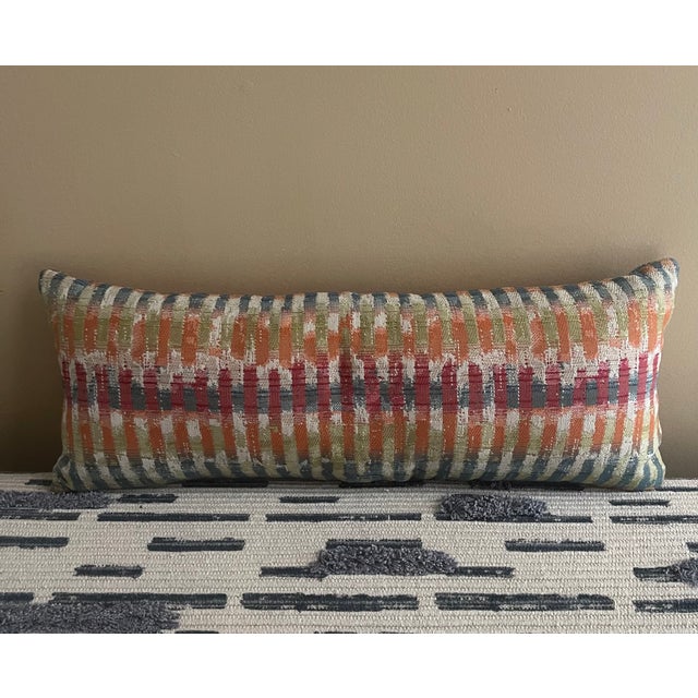 Textile Set of 3 Newly Crafted Lumbar Accent Pillows For Sale - Image 7 of 11