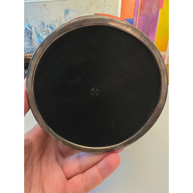 Antique Museum Meiji Cloisonne Vases, Signed- a Pair For Sale - Image 15 of 17