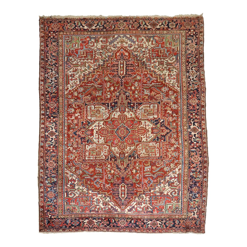 Traditional Persian Heriz Rug no. j5223 | Chairish
