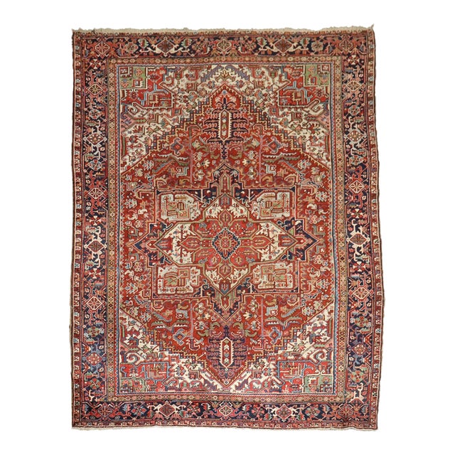 Traditional Persian Heriz Rug no. j5223 For Sale