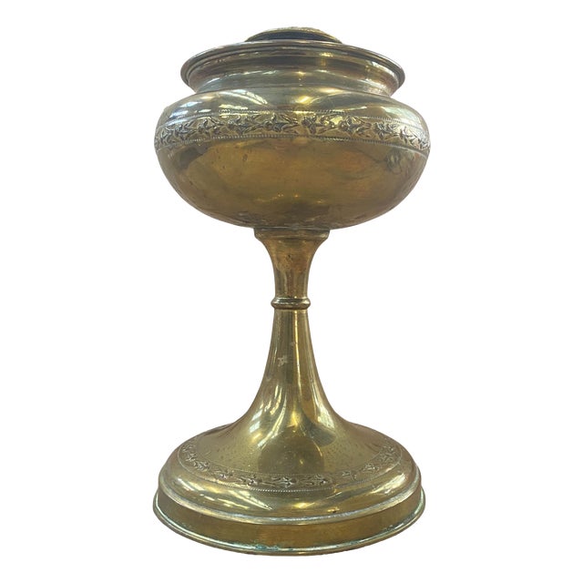 Art Nouveau Gilt Brass Incense Burner, 1910 For Sale