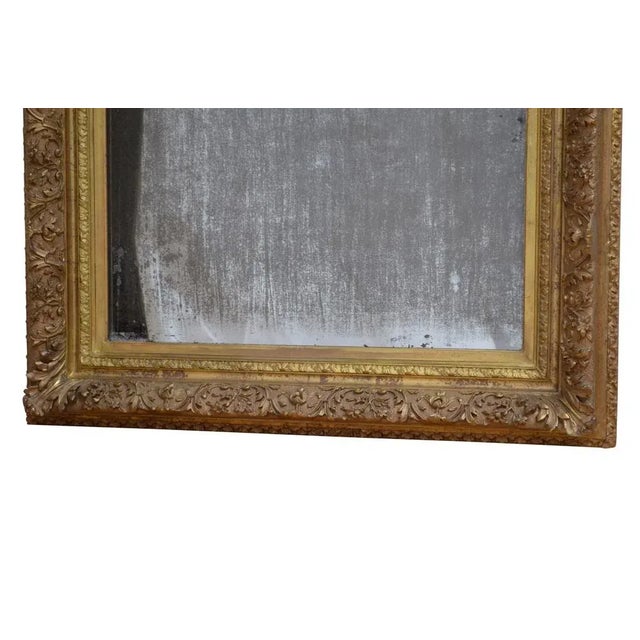 Antique Giltwood Wall Mirror, 1870 For Sale - Image 12 of 13