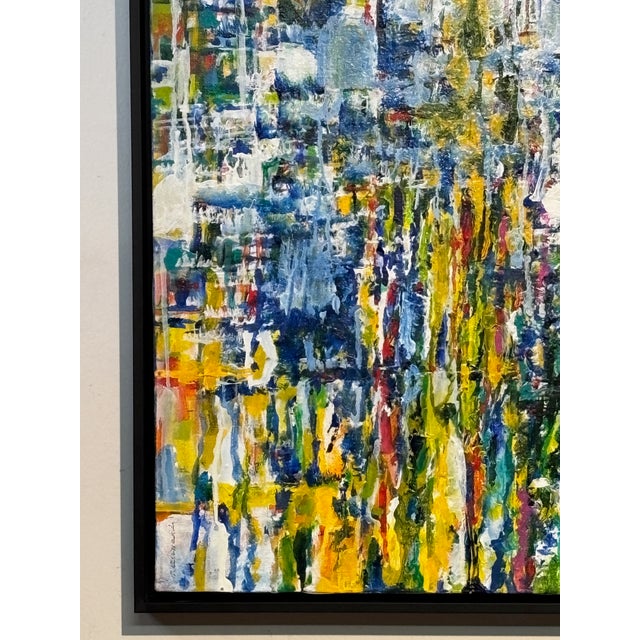 Mid Century Modern Abstract Expressionist Painting by California Artist Carol Bernard 1960's For Sale In San Francisco - Image 6 of 7