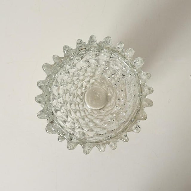 Large Italian Rostrato Murano Glass Vase by Ercole Barovier, Italy, 1940s For Sale - Image 6 of 16