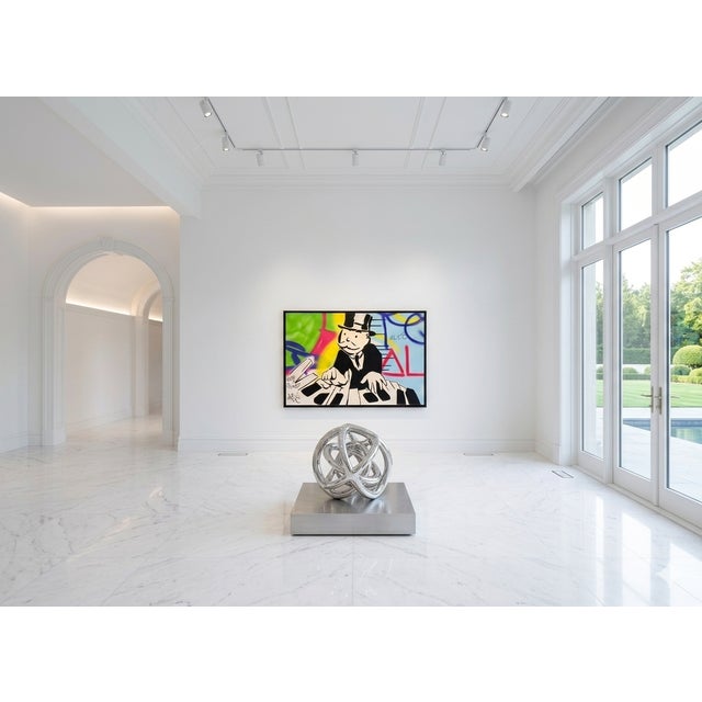 Alec Monopoly "Mr. Monopoly Playing the Piano" 2010 Painting on Canvas For Sale - Image 11 of 11