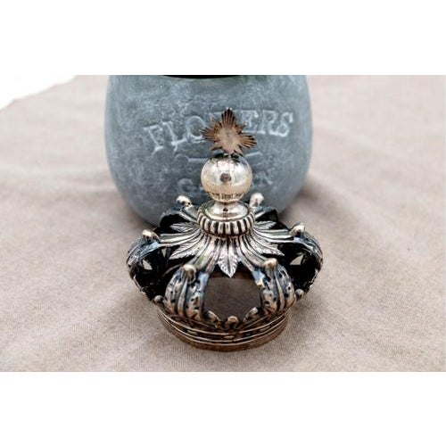 Metal Silver Crown with Applications and Reliefs with Topped Pommel For Sale - Image 7 of 8