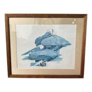 Limited Edition Art LaMay Pelican Print "Looking Pretty" (19/1000)