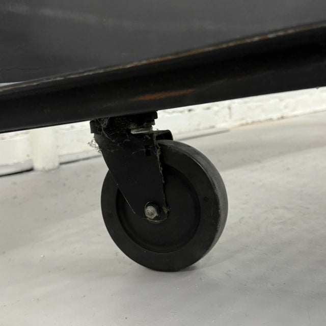 Custom Made Steel Chairs on Wheels For Sale - Image 9 of 10