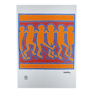 Keith Haring, Figurative Composition, Limited Edition Lithograph, 1990s