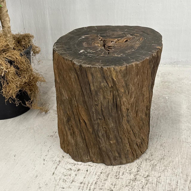 "About This Piece About This Piece This remarkable table bridges the worlds of wood and stone, appearing as though time...