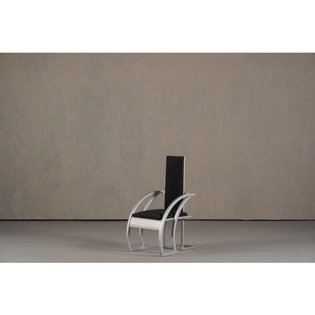 Gray Postmodern Armchair, Germany, 1980s For Sale - Image 8 of 15