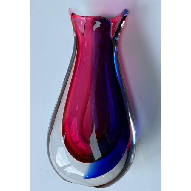 Oball Murano Signed Onesto Vase Vetreria Artistica Sommerso Italian Art Glass For Sale In Philadelphia - Image 6 of 12