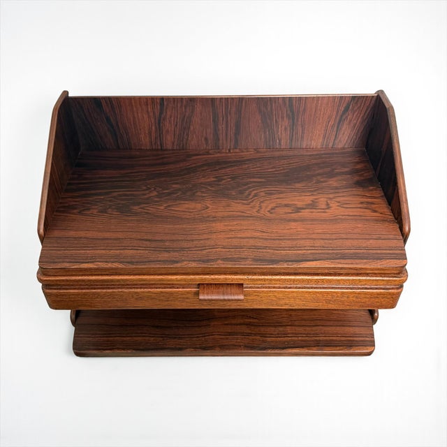 Wall-Mounted Nightstand in Rosewood from Østergaard, Denmark, 1960s For Sale - Image 9 of 11