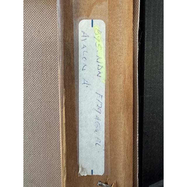 50x40" Ornate Baroque Giltwood & Black Enamel Frame W/Oil on Canvas Painting For Sale - Image 16 of 16