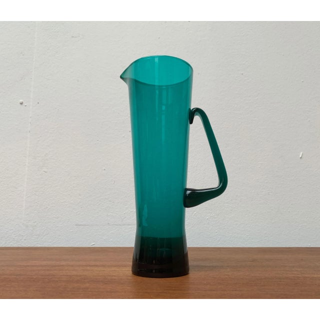 Mid-Century Glass Carafe probably Iitalla or similar bought at W. Weitz, Hamburg