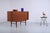 Charming original 1950s sideboard in warm teak veneer, compact size of 104 cm wide. The clean lines are typical of the...