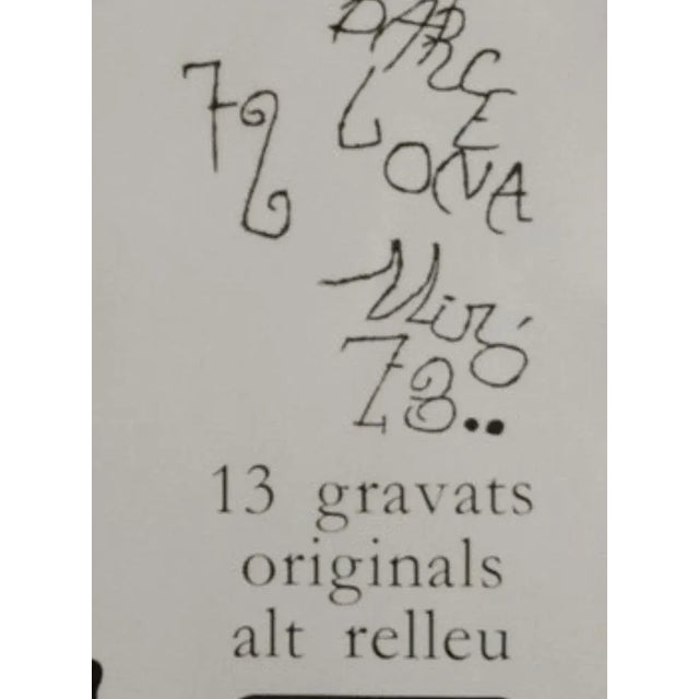 Joan Miró, Cats, Original Engravings, 1974, Set of 13, in Flawless conditions. Designed 1970 to 1979 This piece has an...