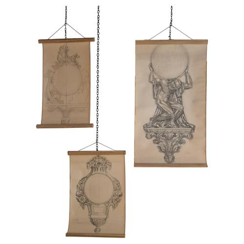 Unknown, Sketches, 1940s, Set of 3 For Sale - Image 17 of 17
