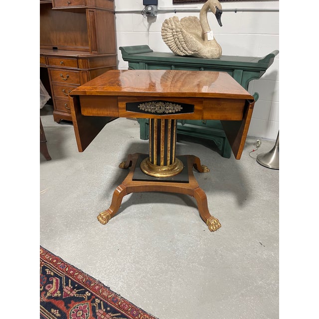 Late 19th Century Crotch Mahogany Drop Leaf Table For Sale In Buffalo - Image 6 of 11