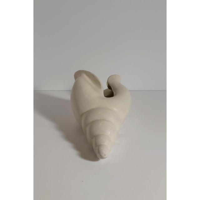 Sculptural Shell Vase in Stoneware by C.H. Brannam, 1965 For Sale - Image 9 of 12