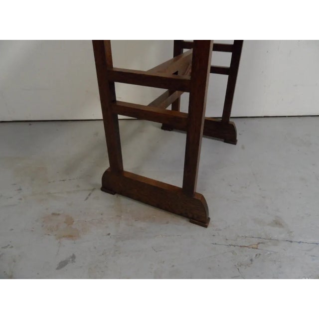 Brown Vintage Dutch Oak Side Table, 1890s For Sale - Image 8 of 10