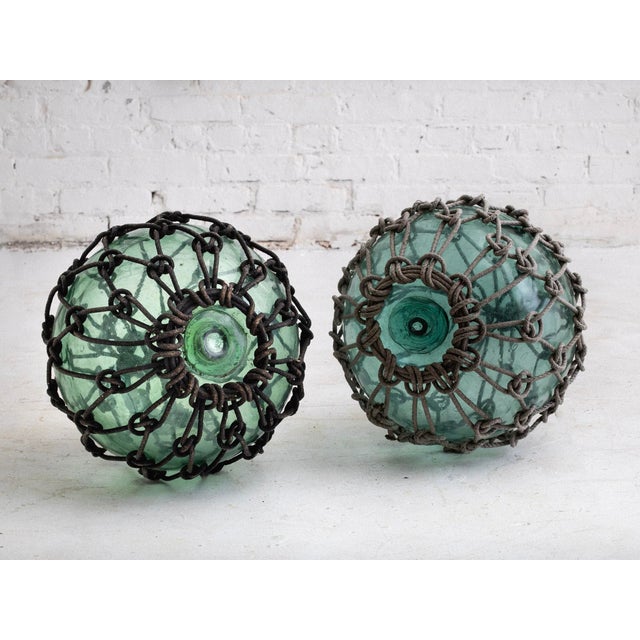 Antique Japanese Hand Blown Fishing Float For Sale - Image 4 of 8