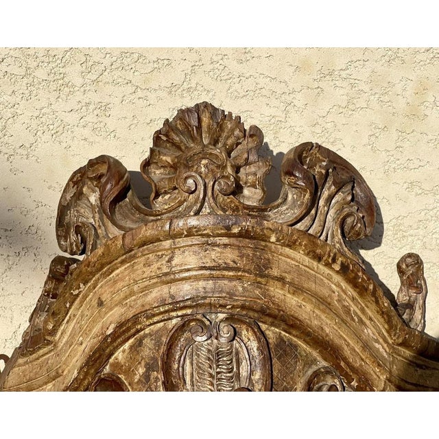 17th Century Carved Wooden Throne Canopy For Sale - Image 3 of 13