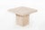 Mid-Century Modern Travertine Marble Side Table Willy Rizzo Style For Sale - Image 3 of 6