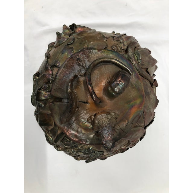 Green 1980s Anthropology Roku Vessel by Doris Miller For Sale - Image 8 of 11