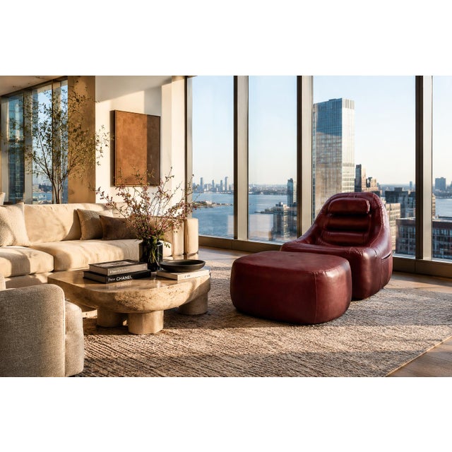 Animal Skin Mp-113 Lounge Chair With Ottoman in Original Faux Leather by Percival Lafer, Brasil, 1970s For Sale - Image 7 of 18