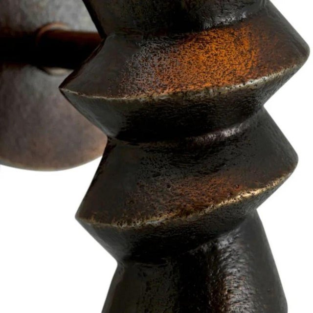 Bronze Finish Wall Lamps, Set of 2 For Sale - Image 6 of 7