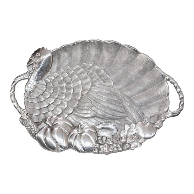 Lenox Aluminum Detailed Turkey Platter For Sale