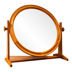 Vintage Danish Teak Vanity Mirror by Pedersen & Hansen