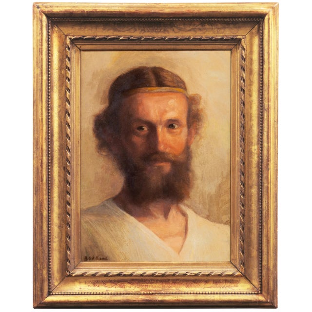 'Prophetic Figure' by Homer Williams, Chouinard Art Institute, Figural Study, Christian, Biblical, Old Testament For Sale - Image 9 of 9