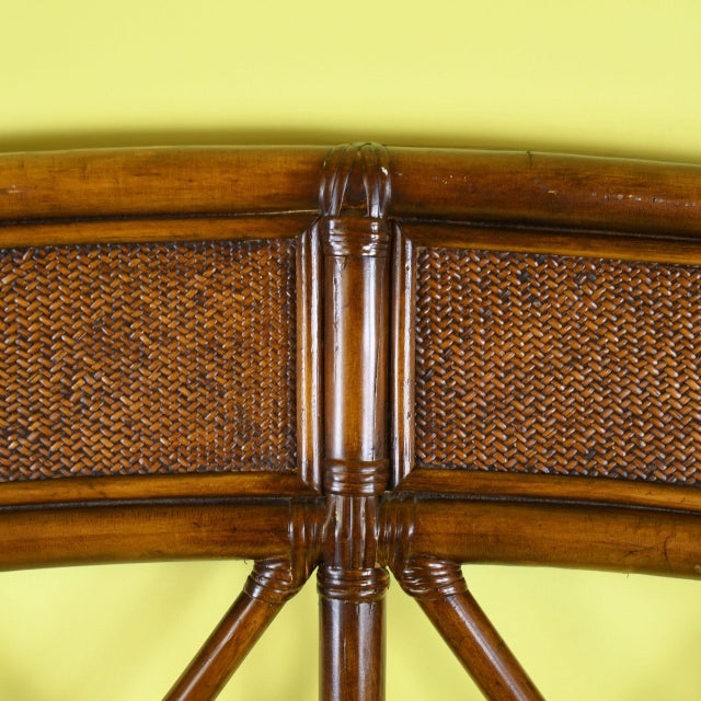 Fretwork Rattan King Headboard For Sale - Image 4 of 5