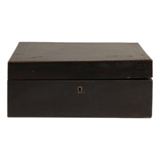 19th Century France Black Wood Box For Sale