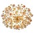Magnificent Murano glass flush-mount chandelier composed of dozens of hand-crafted flowers, roses, and leaves. The richly...