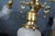 Antique Victorian Brass 4 Light Parlor Pendant Light Chandelier 28" For Sale - Image 10 of 14