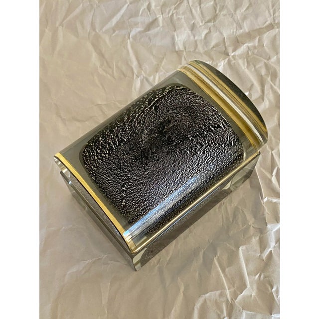 Metal Mandruzzato Sommerso Murano Box For Sale - Image 7 of 12
