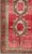 Vintage Turkish Oushak Medallion Runner in Soft Red, Lt. Blue, Cream Measures: 3'8'' x 9'7'' This beautiful vintage Oushak...