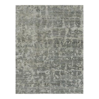 Rug and Kilim’s Modern Rug in Gray With Abstract Patterns For Sale